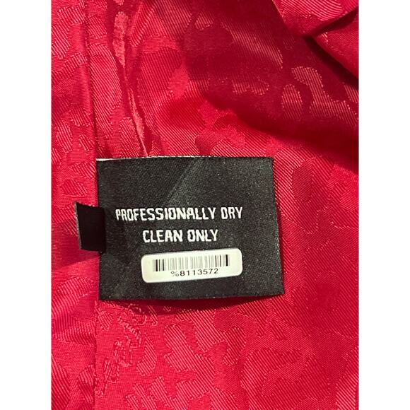 Guess Hot Pink Wool Peacoat Women's Size XS Tailored Fit and Flare Flounce *read - Picture 8 of 14